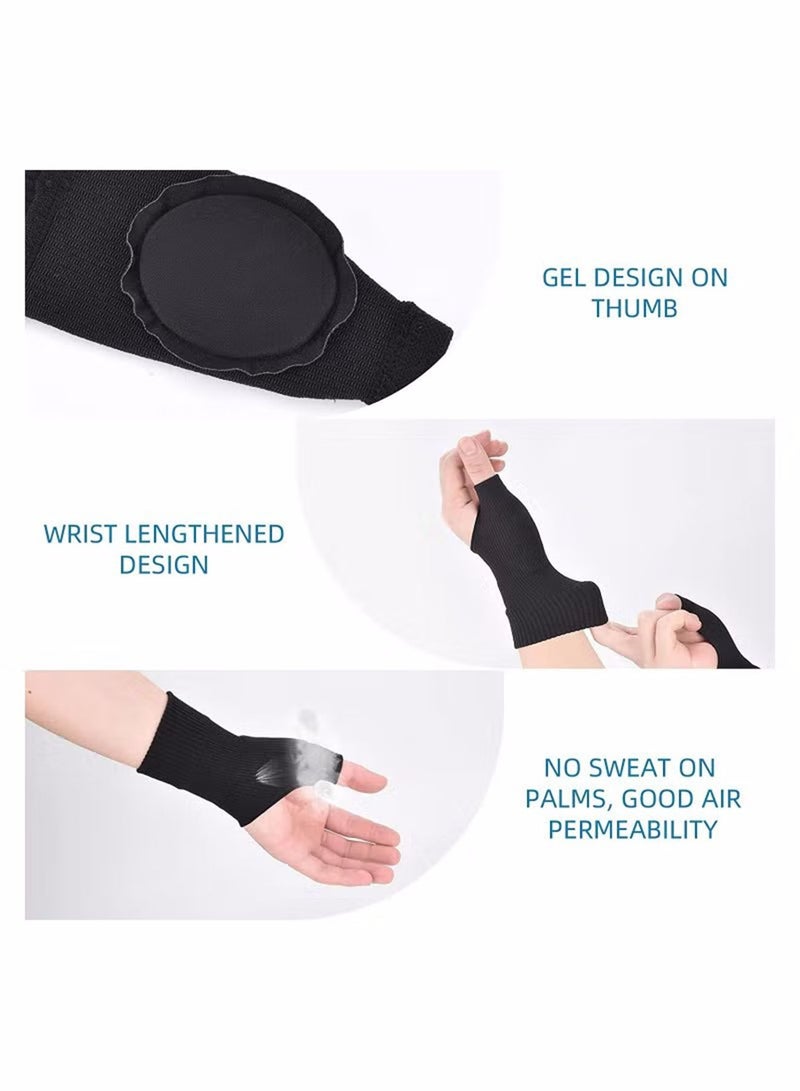 Generic 1 Pair Gel Wrist Support Brace Breathable Compression Arthritis Gloves For Thumb Arthritis Carpal Tunnel Tenosynovitis - Image 4