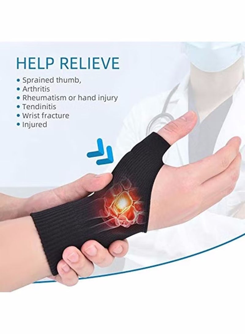 Generic 1 Pair Gel Wrist Support Brace Breathable Compression Arthritis Gloves For Thumb Arthritis Carpal Tunnel Tenosynovitis - Image 5
