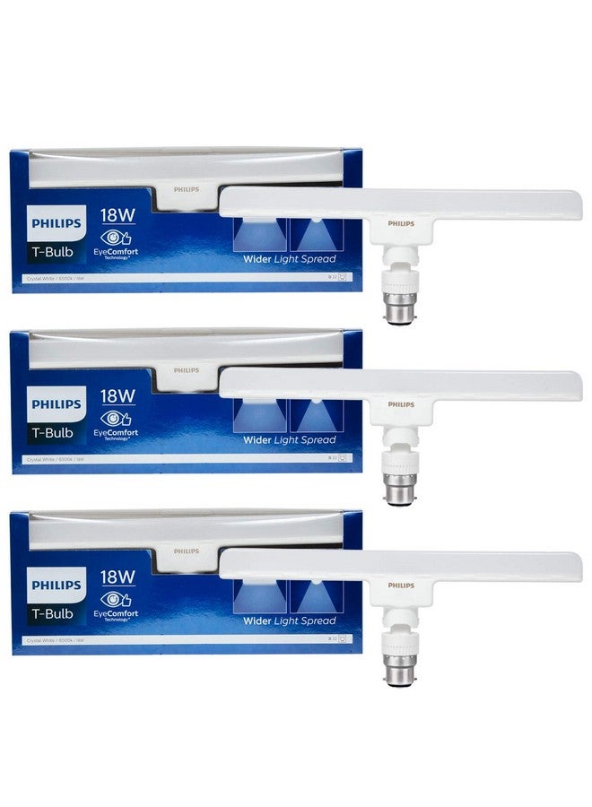 PHILIPS 18W B22 LED Cool White Tubelight, Pack of 3 - Image 1
