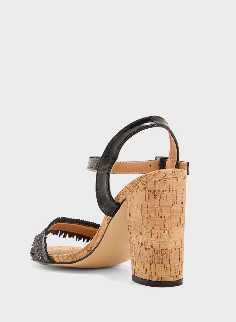 Spot-On High Heel Block Summer Sandal  - Image 3
