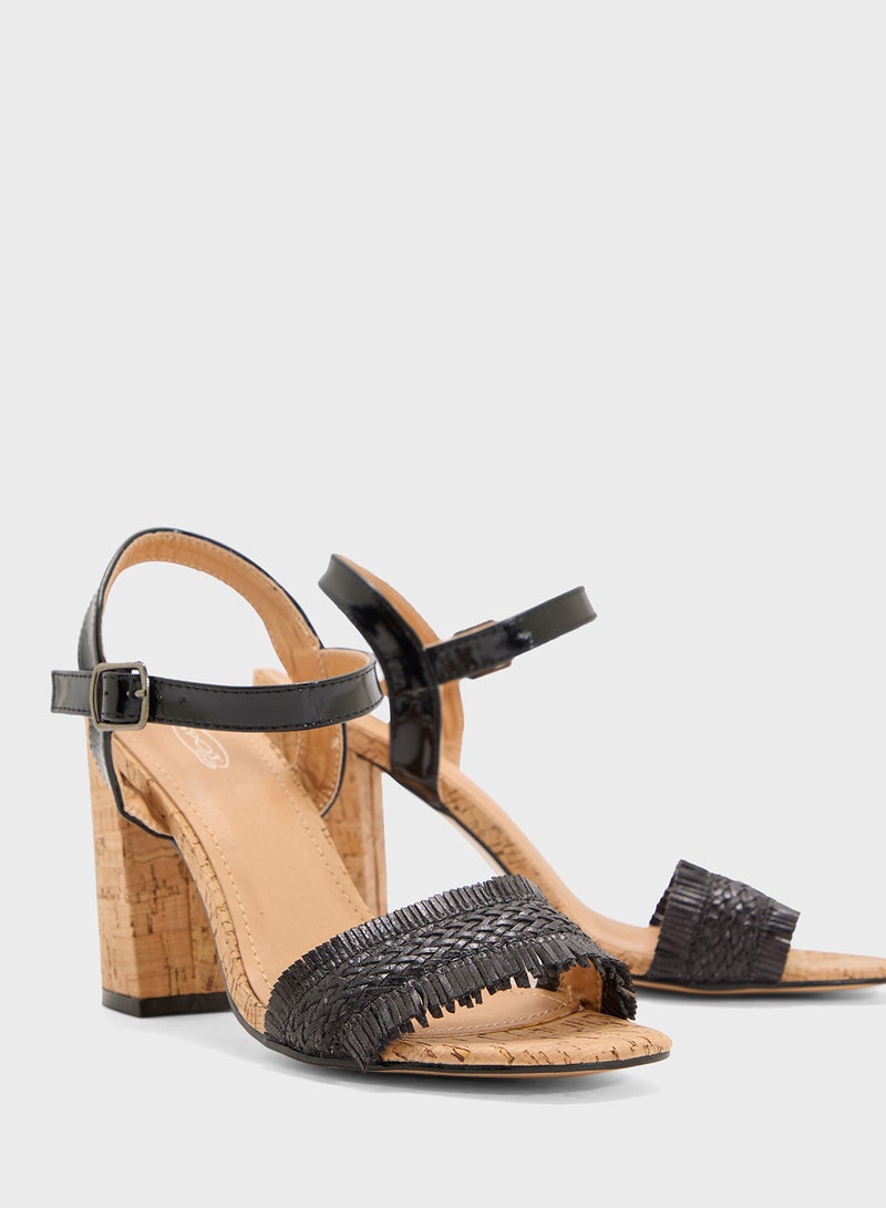 Spot-On High Heel Block Summer Sandal  - Image 4