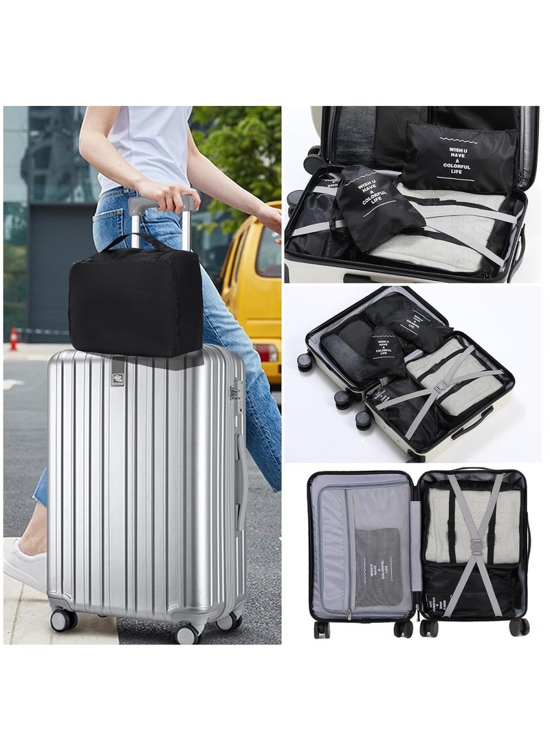 Packing Cubes 11 Set, Suitcase Organizers, Luggage Organizer Bags for Travel, Packing Cubes for Travel, with Toiletry Bag, Travel Essentials Black  - Image 5