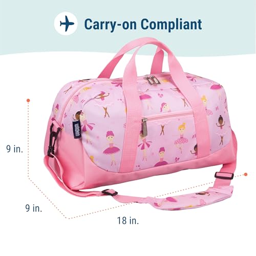 Wildkin Kids Overnighter Duffel Bag – Carry-On Size, Ideal for School & Sleepovers – Ballerina - Image 4