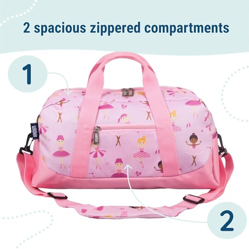 Wildkin Kids Overnighter Duffel Bag – Carry-On Size, Ideal for School & Sleepovers – Ballerina - Image 5