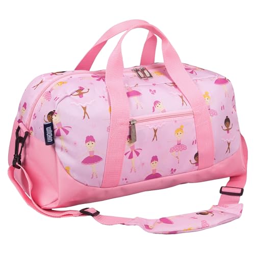 Wildkin Kids Overnighter Duffel Bag – Carry-On Size, Ideal for School & Sleepovers – Ballerina - Image 1