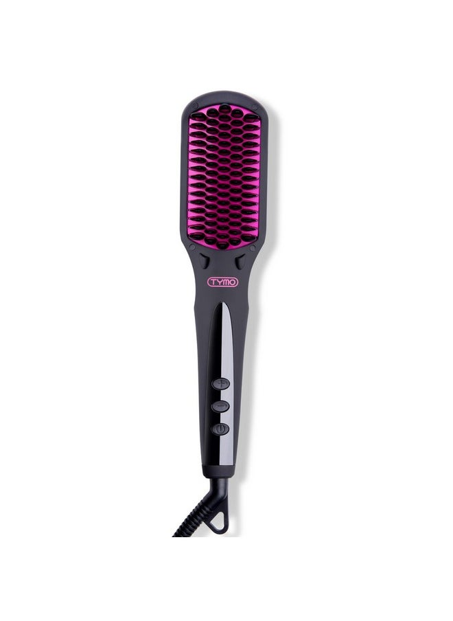 TYMO TYMO One-Step Hair Straightening Brush with Negative Ions, Ceramic Heating, 16 Temperature Settings, LCD Display, and Anti-Scald Safety Design for All Ages  - Image 1