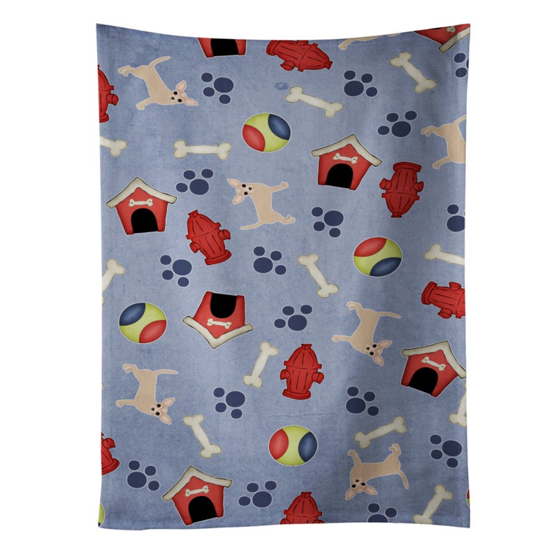 Caroline's Treasures ""Caroline's Treasures BB4074KTWL Dog House Collection Tan Chihuahua Kitchen Towel  25"""" x 15""""  Multicolor""