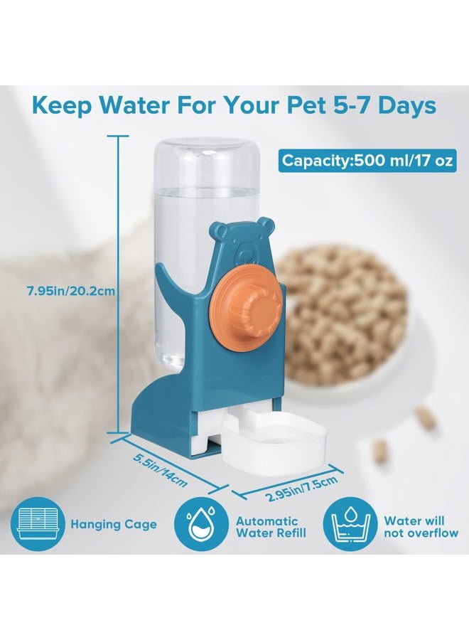 Kenond 17 oz Rabbit Water Bottle,Guinea Pig No Drip Water Bowl for Cage,Hanging Gravity Automatic Water Dispenser for Small Animals Bunny Ferret Chinchilla Birds - Image 4