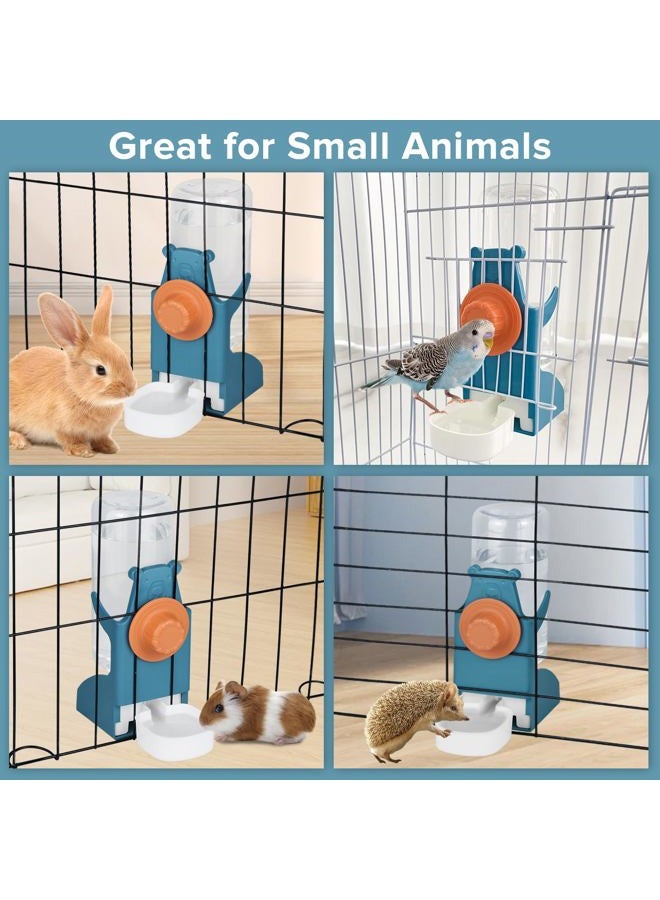 Kenond 17 oz Rabbit Water Bottle,Guinea Pig No Drip Water Bowl for Cage,Hanging Gravity Automatic Water Dispenser for Small Animals Bunny Ferret Chinchilla Birds - Image 2