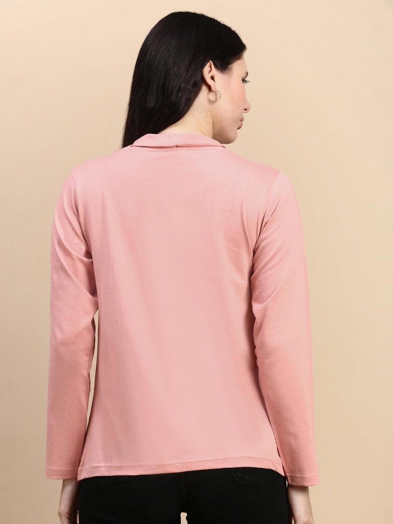 KRYPTIC Women's Regular Length Cotton Shrug with Side Pockets - Soft Lightweight Open Front Layer for Stylish Everyday Wear - Image 2