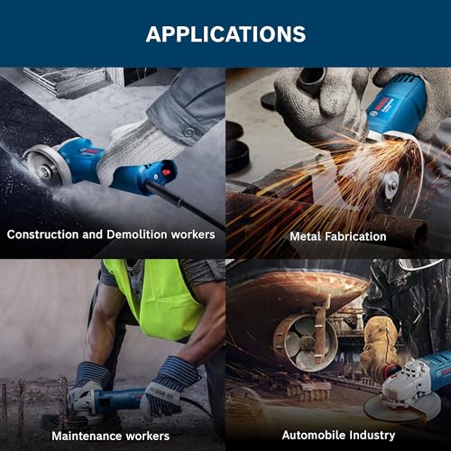 BOSCH Professional GWS 600 Angle Grinder | 670W Power | No-load Speed of 11000 RPM | Versatile Cutting and Grinding Tool | M10 Grinding Spindle Thread | 100 mm Disc | 1 Year Warranty - Image 5