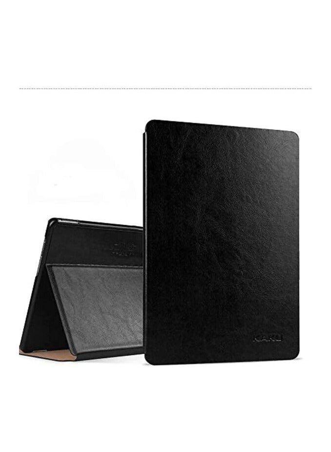 Kaku Folio Protection Cover for Samsung Galaxy Tab A 10.1 (T515/T510) – 10.1 Inch, Slim and Durable Black PU Leather Case with Viewing Stand, Shockproof and Scratch-Resistant - Image 1