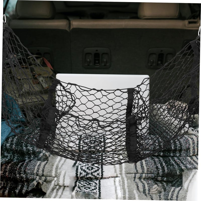 BESTOYARD Large Capacity Car Mesh Organizer Multi-Functional Trunk Storage Net for Pickup Trucks and Suvs for Cargo Vehicle Organization - Image 2