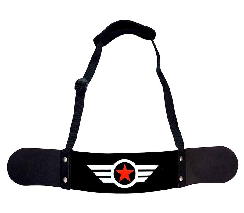Aprodo New Arm Blaster, Biceps Muscle Workout, Heavy Duty Thick Gauge, Padded, for Men & Women (RED STAAR) - Image 1