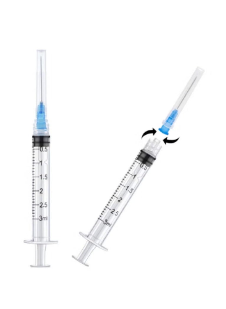 3W Healthcare 3Ml 23G 1In Disposable Syringe With Luer locking 30PCS  - Image 1