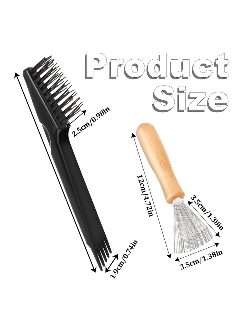 عربست أداة تنظيف فرشاة الشعر الصغيرة المكونة من قطعتين لإزالة الشعر والغبار، للاستخدام المنزلي وصالون التجميل - Image 2