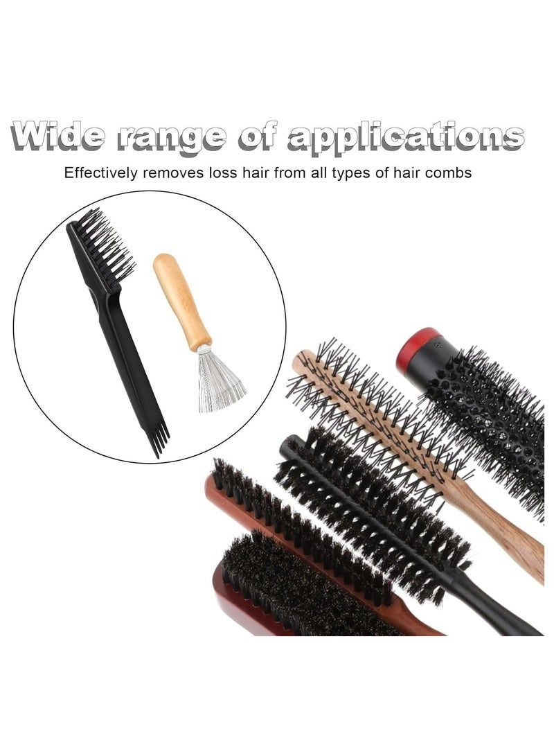 عربست أداة تنظيف فرشاة الشعر الصغيرة المكونة من قطعتين لإزالة الشعر والغبار، للاستخدام المنزلي وصالون التجميل - Image 5
