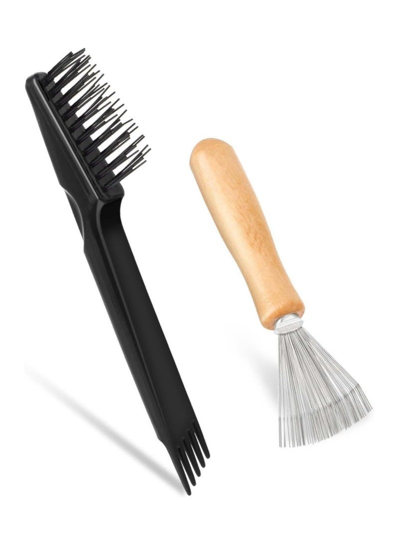 عربست أداة تنظيف فرشاة الشعر الصغيرة المكونة من قطعتين لإزالة الشعر والغبار، للاستخدام المنزلي وصالون التجميل - Image 1