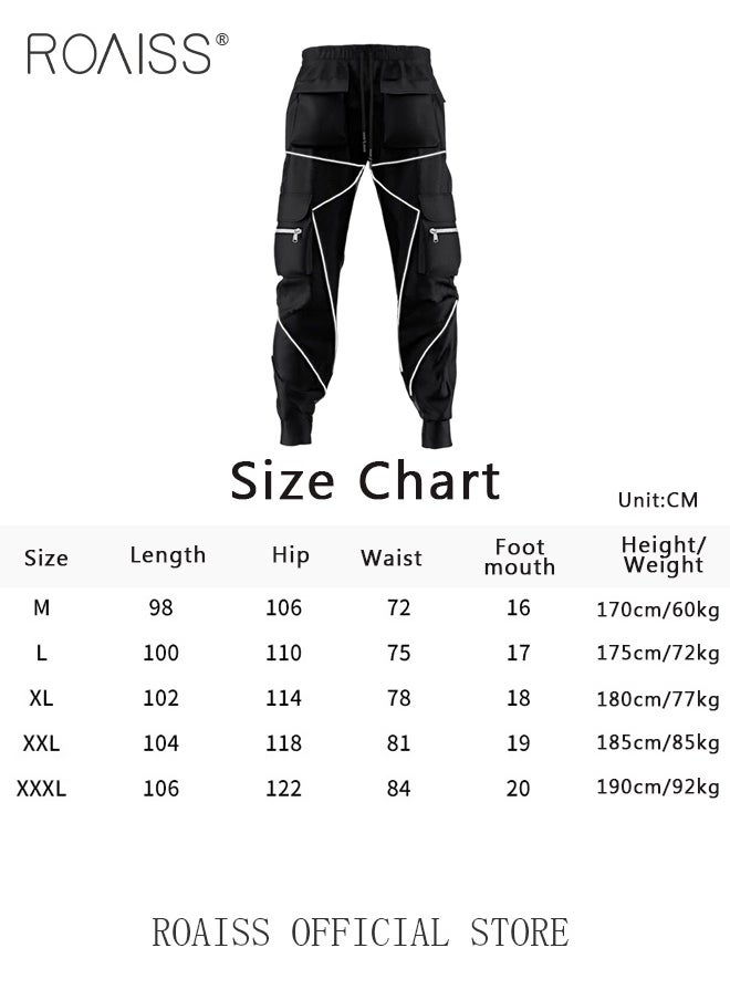 Fashion Print Men Cargo Trousers  Multiple Pocket Design  Sports Trousers Reflective Tape Design  Velcro Feet Breathable Fabric  Solid Color - pzsku/Z25CE42D29A71EBBDD216Z/45/_/1697510910/df708f62-0e09-45ef-8614-c1a02ff0476c