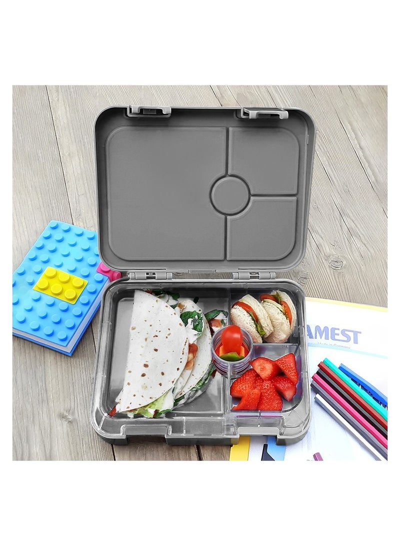 Eazy Kids Bento Boxes With Insulated Lunch Bag Combo- Love Riyadh Grey - Image 4