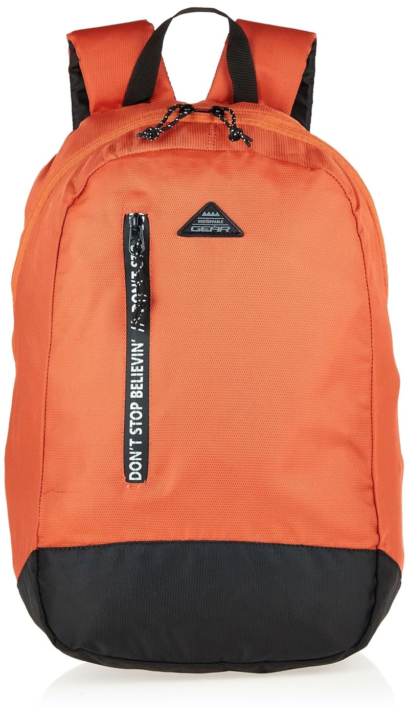 Gear Superior 16L Small Water Resistant School Bag/Daypack/Casual Backpack/College Bag for Men/Women - Orange Black - Image 5