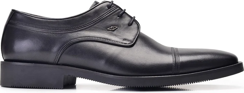 Nevzat Onay Black Casual Lace-Up Men's Shoes -8092-