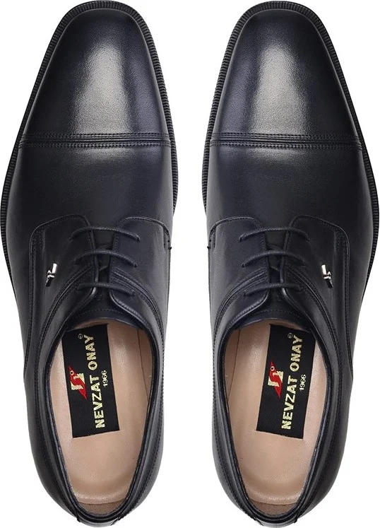 Nevzat Onay Black Casual Lace-Up Men's Shoes -8092-