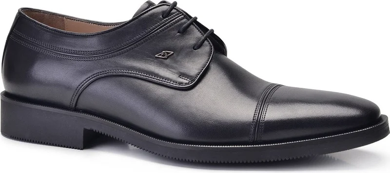Nevzat Onay Black Casual Lace-Up Men's Shoes -8092-