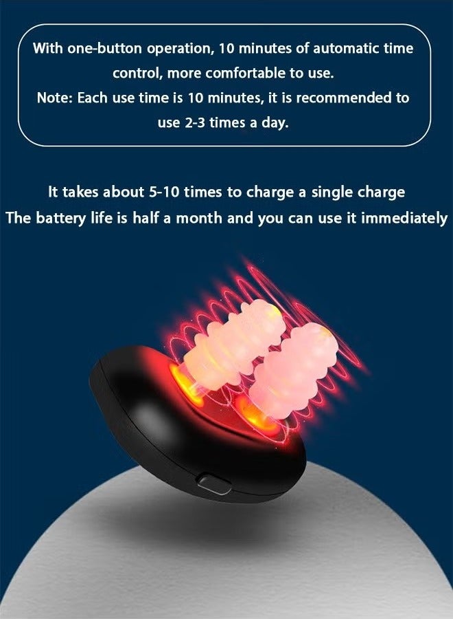 GMORO Infrared Ray Nasal Therapy Device,Rechargeable Nasal Soothing Device,650NM Runny Sneeze Treatment Machine(Black)  - Image 5