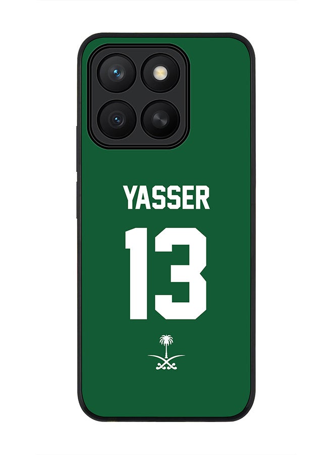 Stylizedd For Honor X8c Case,Slim fit Camera Protection, Shockproof Thin Phone cover  - Football - Saudi Arabia - Yasser