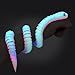 TiTiC 3D Printed Snake Animals Toys Articulated Flexible 3D Printed Viper Fidget Toy Realistic Slithering Design Home Office Executive Desk Decor Rainbow Glow 18 in - Image 2