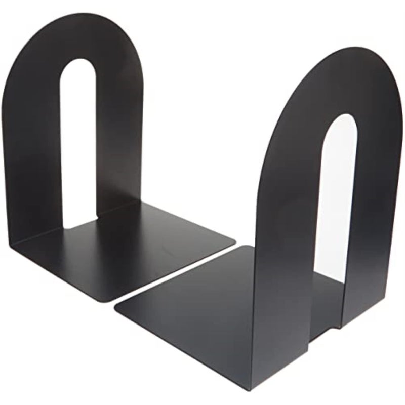 Officemate Heavy Duty 10 Bookends NonSkid Base Black Pair 93142