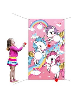 Unicorn Toss Game With 3 Nylon Bean Bags For Children Adult Unicorn Theme Party Decorations And Supplies - pzsku/Z25CE99436CA025B2BE1CZ/45/_/1688194627/1493a847-3a62-4b0a-8d3b-9ca06530a4f5