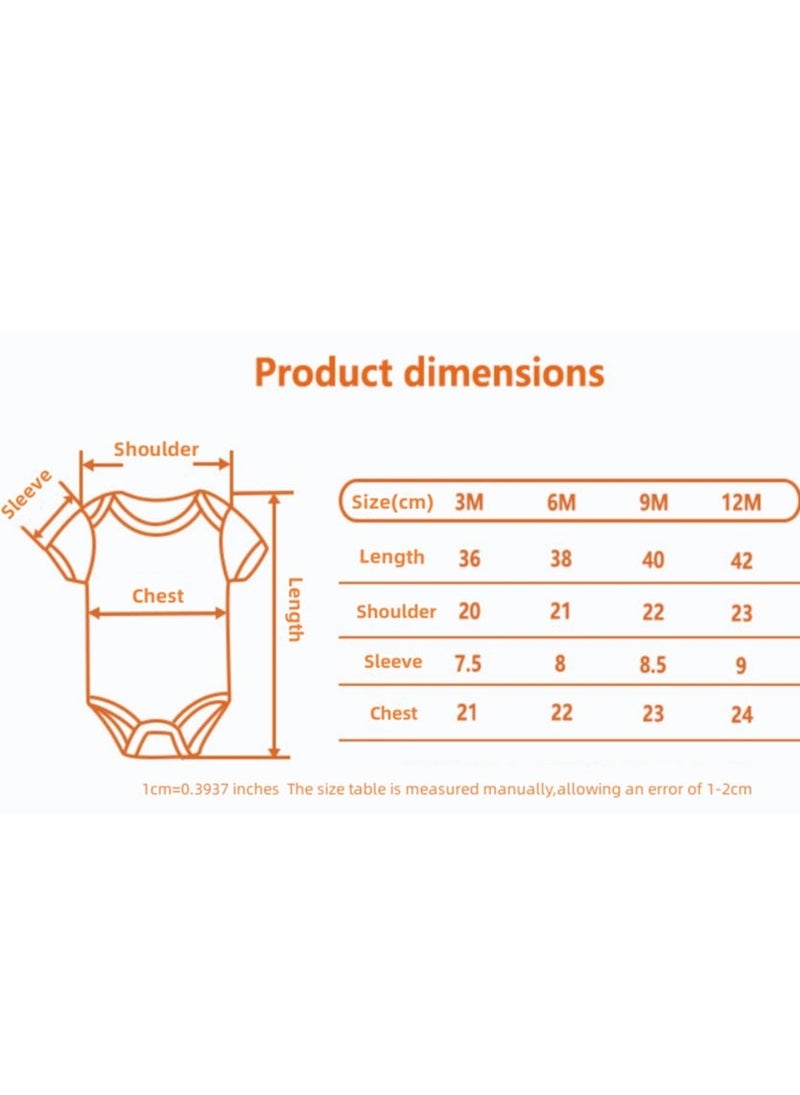 Baby Pure Cotton Jumpsuit Short-sleeved Crawling Suit Three-piece Set - Image 2