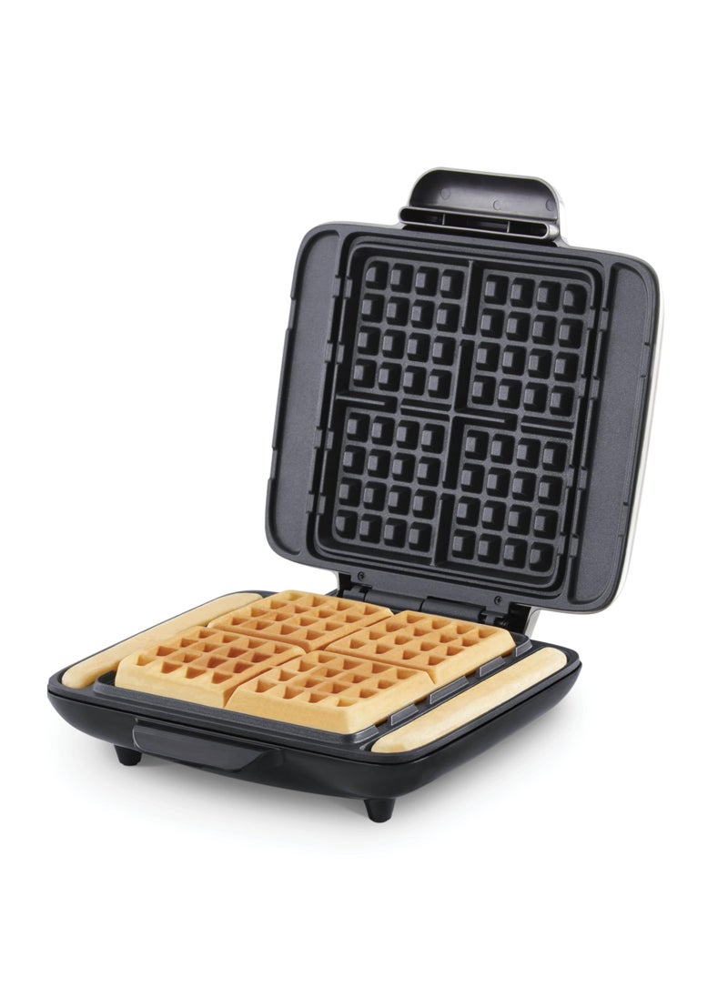 Dash DASH NoDrip Waffle Maker  Four Waffle Molds Nonstick Waffle Iron with Quick HeatUp Nonstick Surface  Perfect Waffle Maker for Kids and Families Just Add Batter 