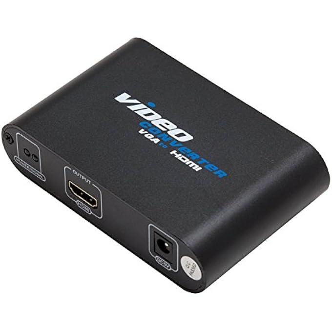 rayihni IO CREST SY-ADA31050 VGA + 3.5MM AUDIO TO HDMI CONVERTER, BLACK - Image 1