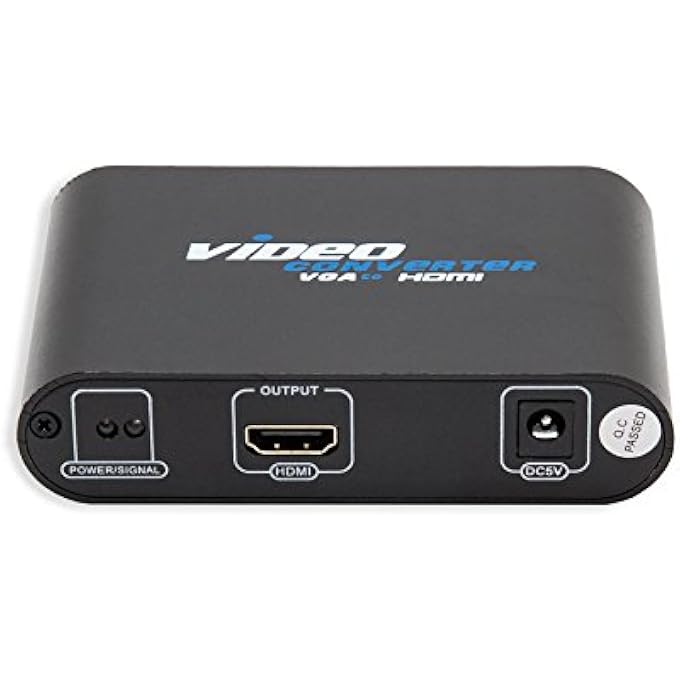 rayihni IO CREST SY-ADA31050 VGA + 3.5MM AUDIO TO HDMI CONVERTER, BLACK - Image 2