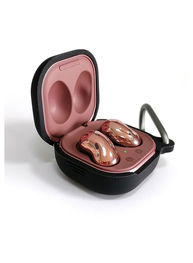 Samsung Galaxy Buds live Case - Anti-Scratch Earphone Carrying Case Silicone Case Protective Cover Compact Earbuds Case