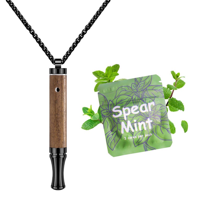 ASTOFLI Adult Quit Smoking Breathing Necklace: Adjustable Air Inhaler Stop Smoking Aids Fidget for Stress Anxiety Relief Smokless Inhaler - Air Outlet Breathing Necklace to Quit Smoking and Vape - Image 1