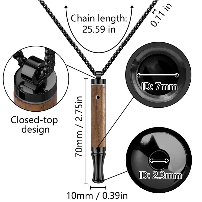 ASTOFLI Adult Quit Smoking Breathing Necklace: Adjustable Air Inhaler Stop Smoking Aids Fidget for Stress Anxiety Relief Smokless Inhaler - Air Outlet Breathing Necklace to Quit Smoking and Vape - Image 4