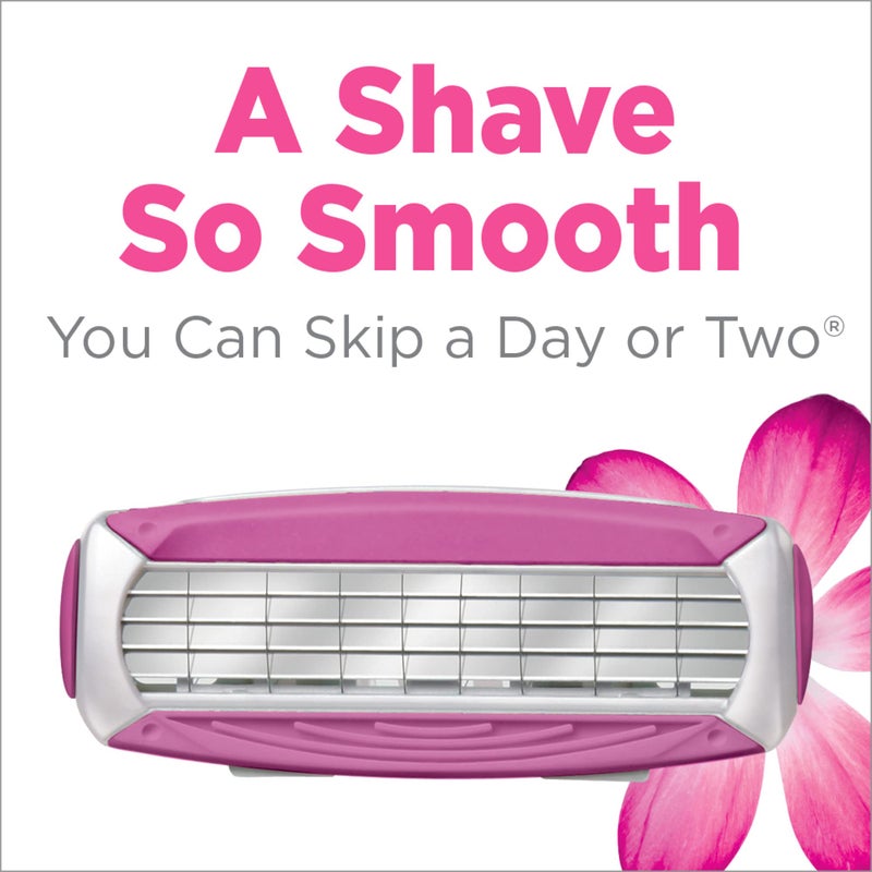 Schick Quattro Womens Value Pack with 1 Razor and 4 Razor Blade Refills - Image 3