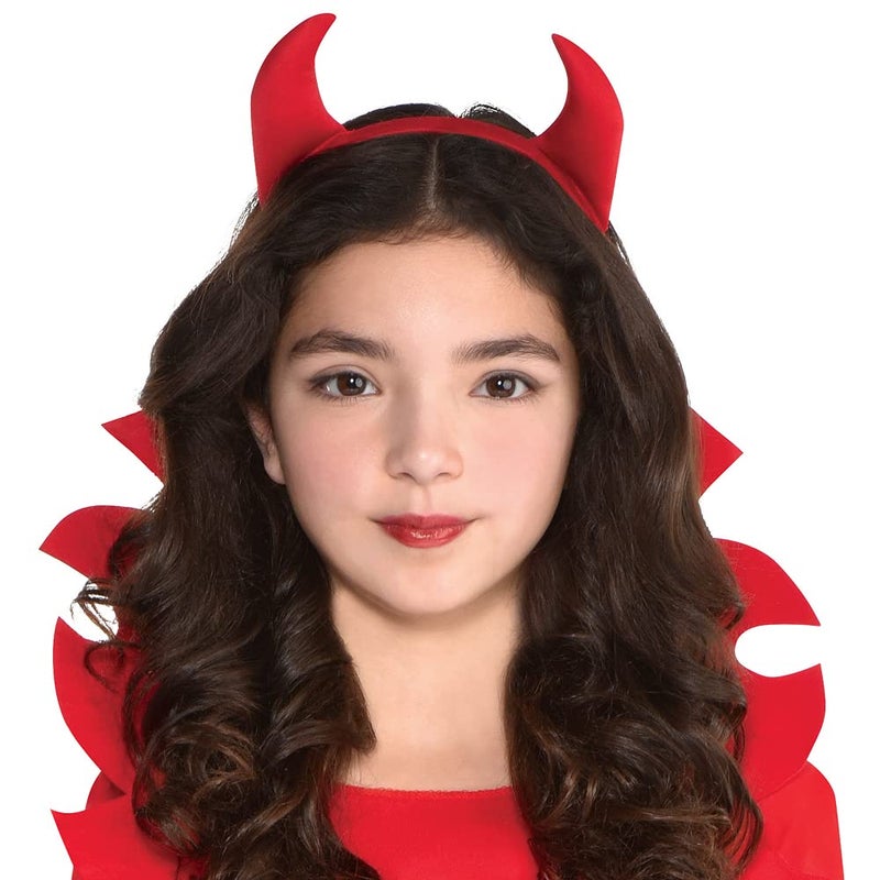 Amscan SUIT YOURSELF Devious Devil Halloween Costume for Girls, Medium, Includes Dress, Headband, Collar - Image 2