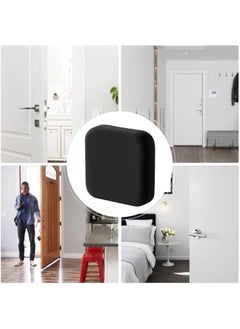 Generic Door Wall Protectors Bumper, Wall Door Handle Stopper, Silicone Adhesive Door Wall Protectors, Wall Silicone Anti-Collision Door Stopper Adhesive Pad, Cabinet Door Bumpers, Black  - Image 4