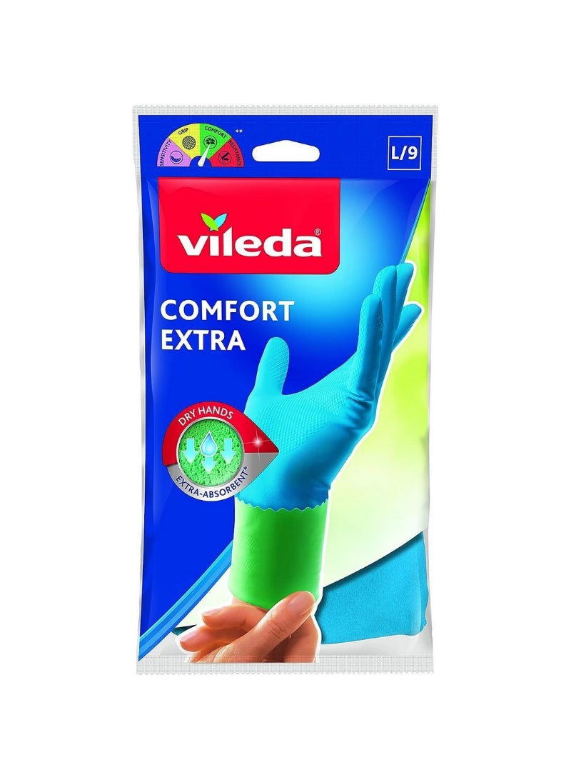 Vileda Gloves Dry Comfort - Large  Vlpc105427