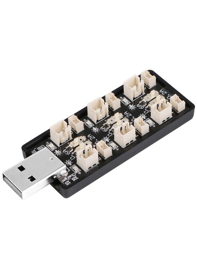 Crazepony 1S LiPo Battery USB Charger 3.7V/4.20V 6 Channel 1S LiPo Charger Tiny Whoop Blade Inductrix Micro JST 1.25 JST-PH 2.0 mCX mCPX Connectors - Image 1