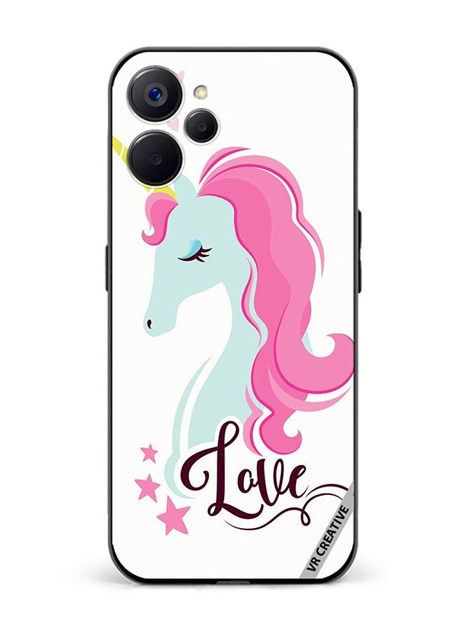 VR CREATIVE Protective Case Cover For Realme 10 5G Love Unicorn Design Multicolour - Image 1