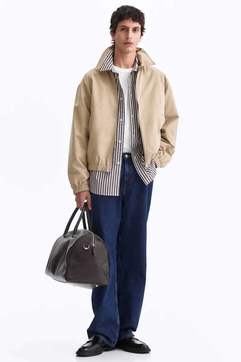 H&M Collared cotton jacket