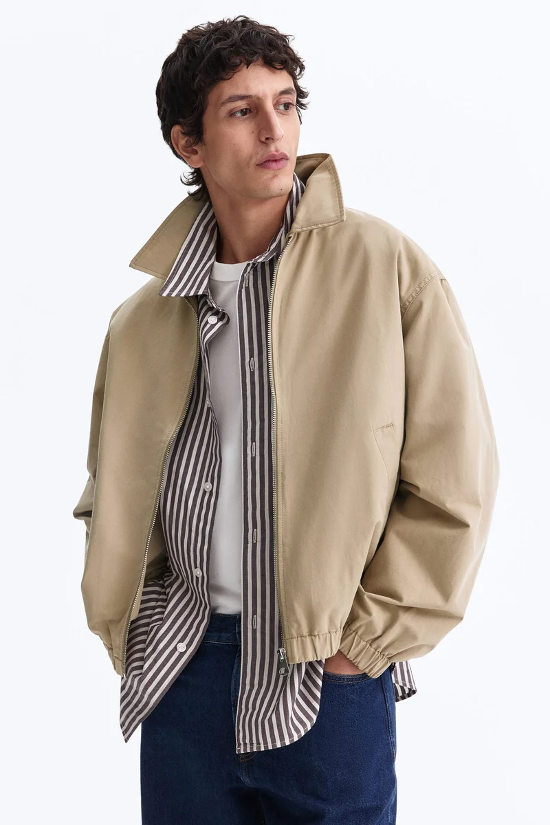 H&M Collared cotton jacket