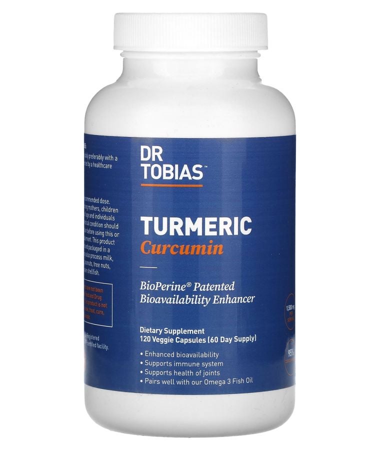 Dr. Tobias Turmeric Curcumin 120 Veggie Capsules