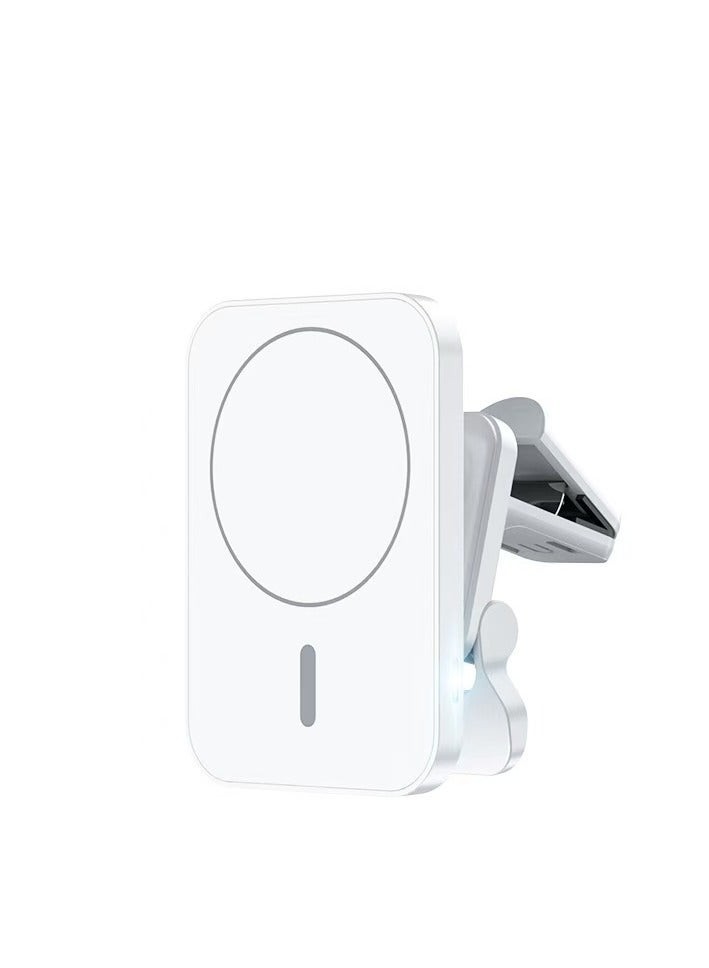 General Car mounted magnetic charger 15W fast charging mobile phone charger (white, non wireless charging)  - Image 4